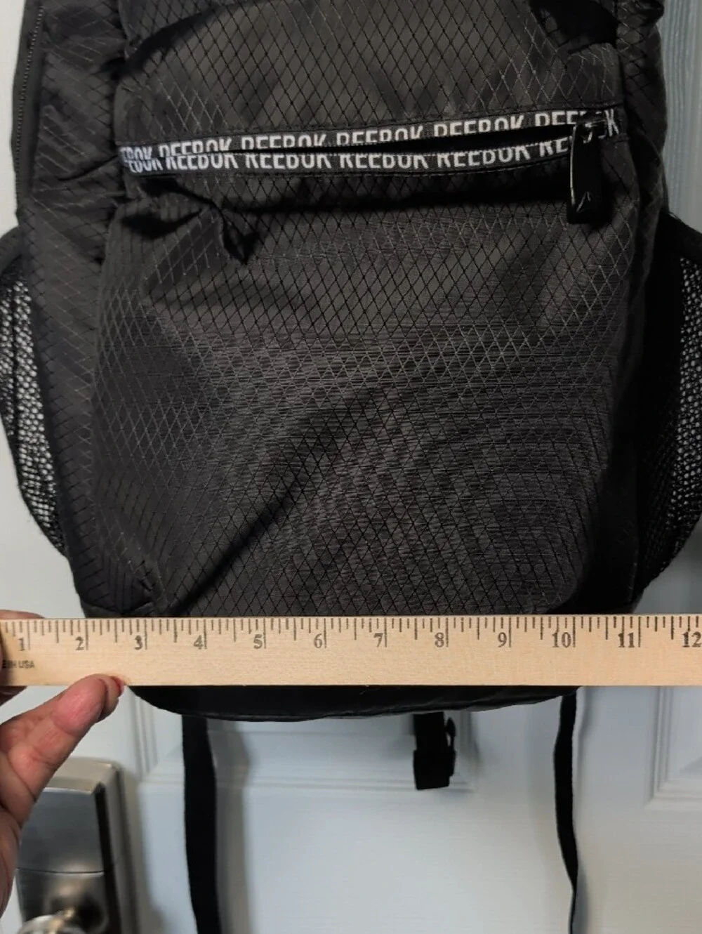 Reebok Black Men’s Ripstop Logo Backpack